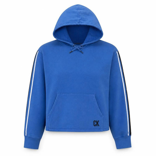 Womens UK Size M Calvin Klein Jeans Blue Pullover Hoodie