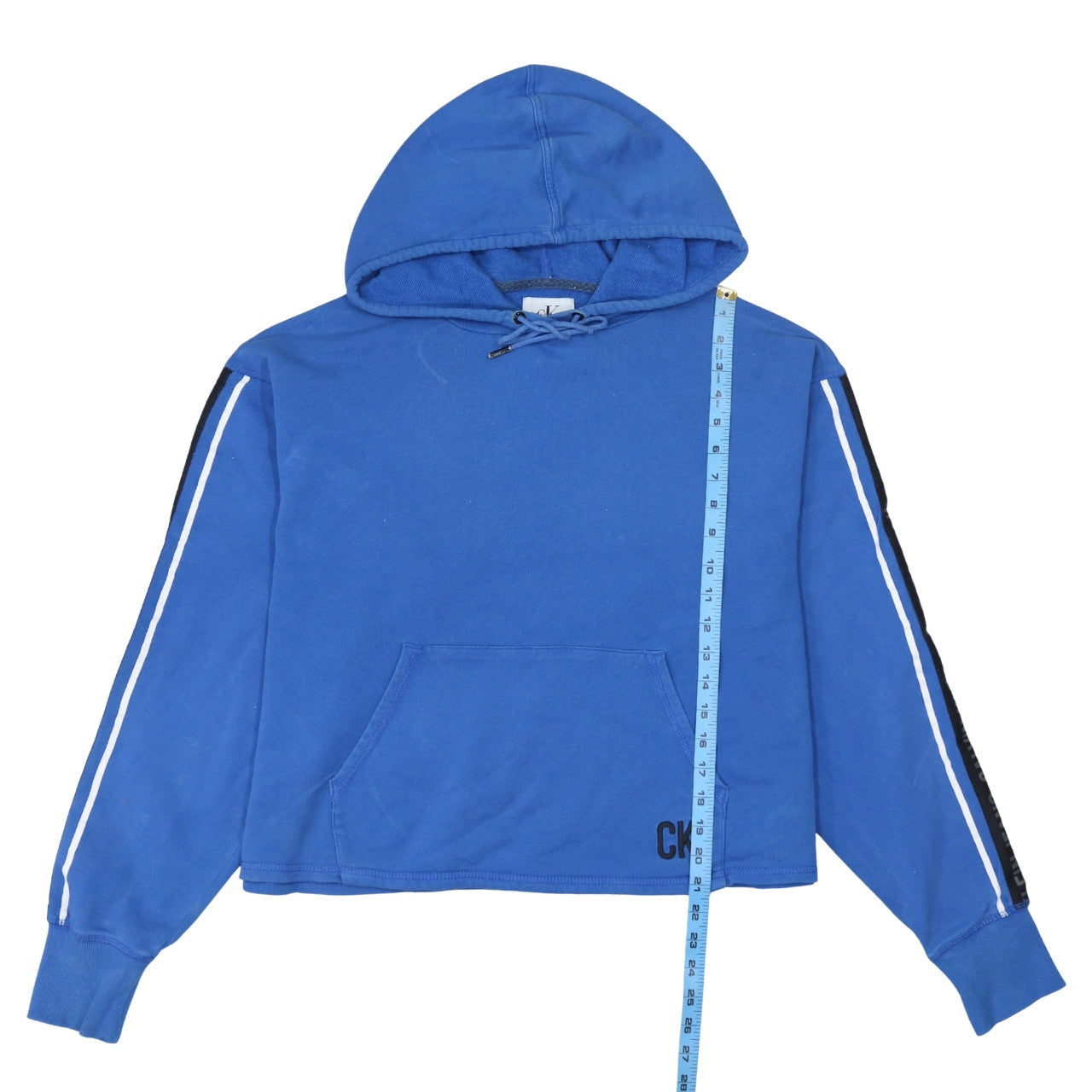 Womens UK Size M Calvin Klein Jeans Blue Pullover Hoodie