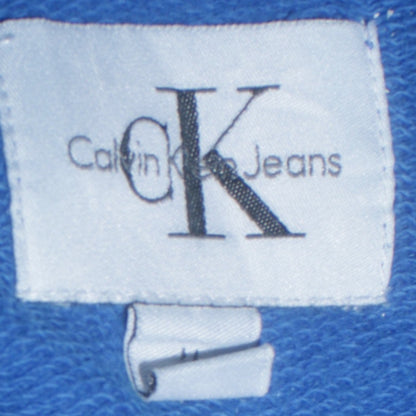 Womens UK Size M Calvin Klein Jeans Blue Pullover Hoodie