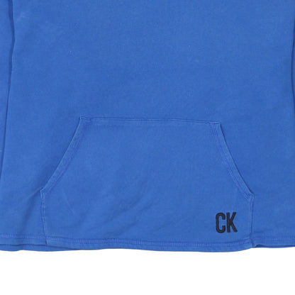 Womens UK Size M Calvin Klein Jeans Blue Pullover Hoodie