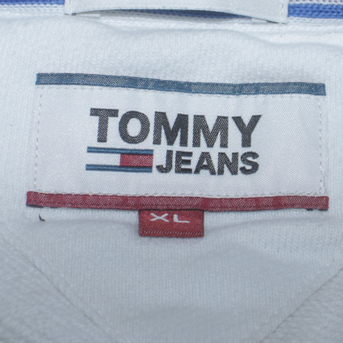 Mens UK Size XL Tommy Jeans White Pullover Sweatshirt