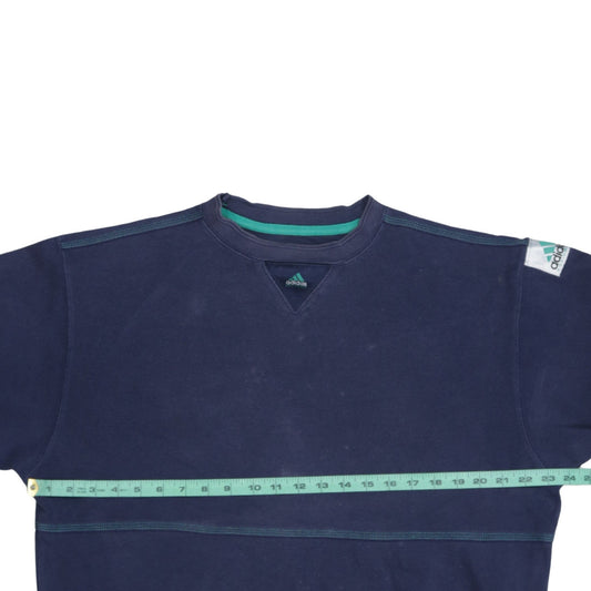 Mens UK Size L adidas Blue Pullover Sweatshirt