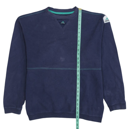 Mens UK Size L adidas Blue Pullover Sweatshirt