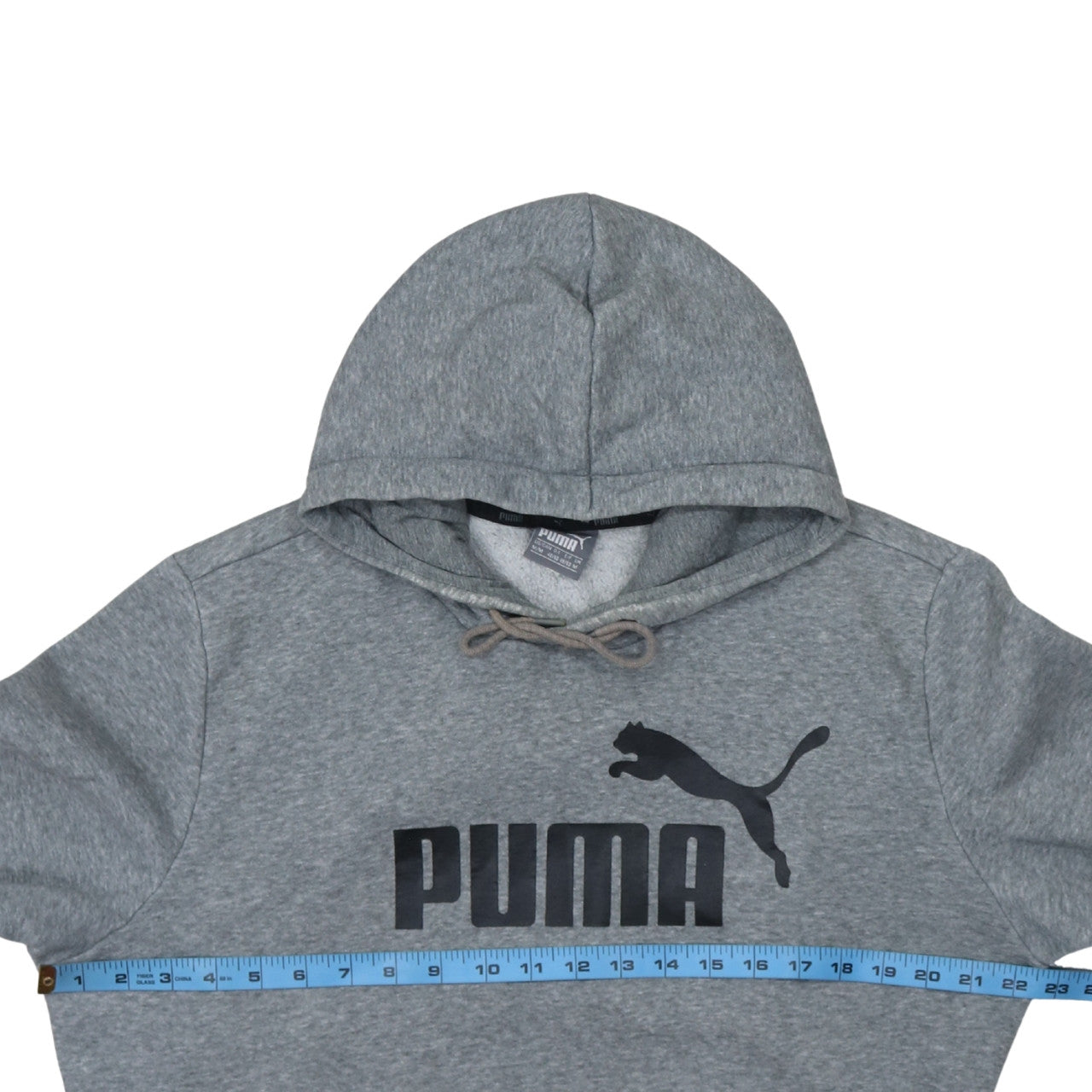 Mens UK Size M PUMA Grey Pullover Hoodie