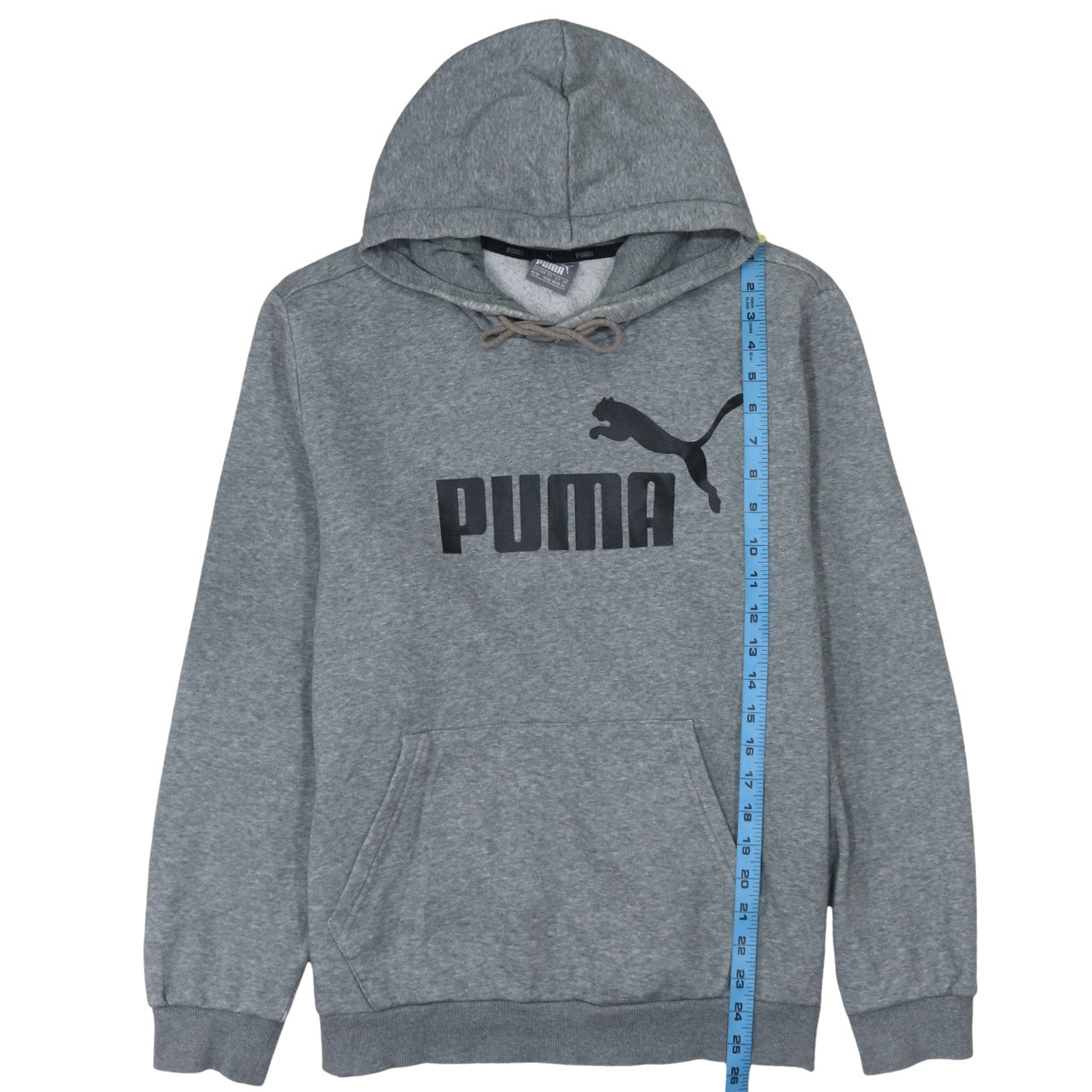 Mens UK Size M PUMA Grey Pullover Hoodie