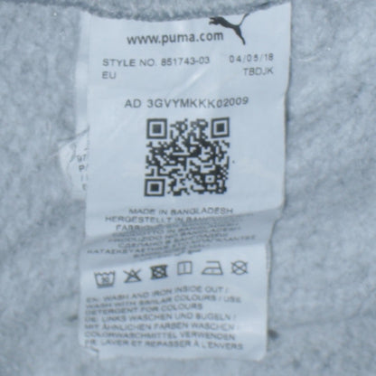 Mens UK Size M PUMA Grey Pullover Hoodie