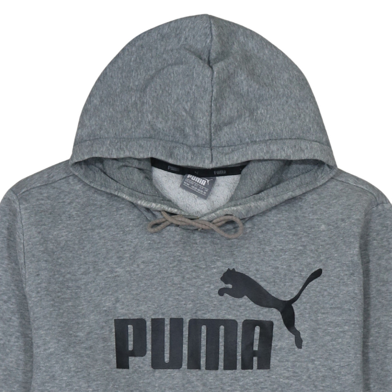 Mens UK Size M PUMA Grey Pullover Hoodie