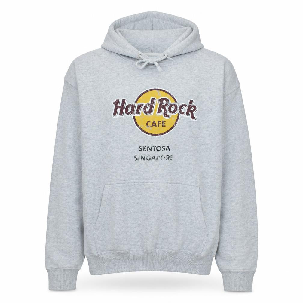 Womens UK Size M Hard Rock Cafe Grey Pullover Hoodie