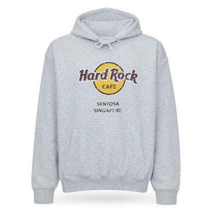 Womens UK Size M Hard Rock Cafe Grey Pullover Hoodie