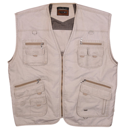 Mens UK Size 3XL K.L.NU Beige Bodywarmer