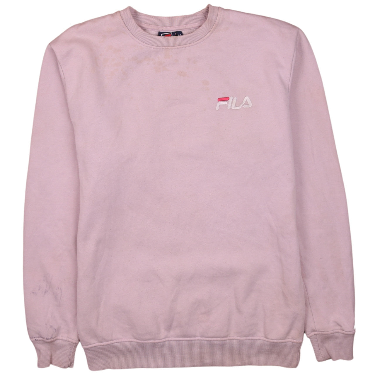 Womens UK Size M FILA Pink Pullover Sweatshirt
