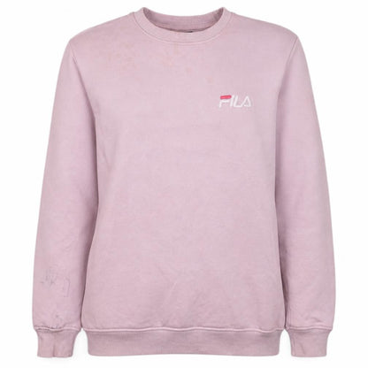 Womens UK Size M FILA Pink Pullover Sweatshirt