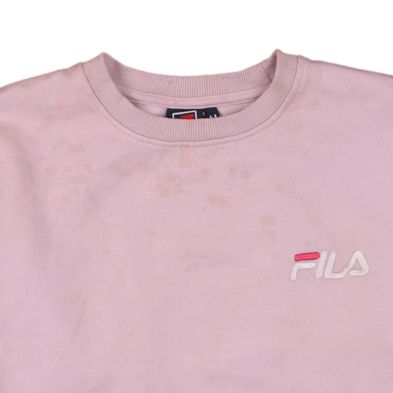 Womens UK Size M FILA Pink Pullover Sweatshirt