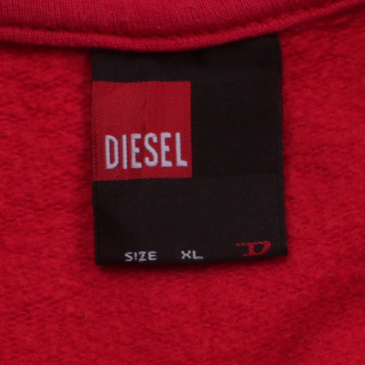 Mens UK Size XL Diesel Red Pullover Sweatshirt