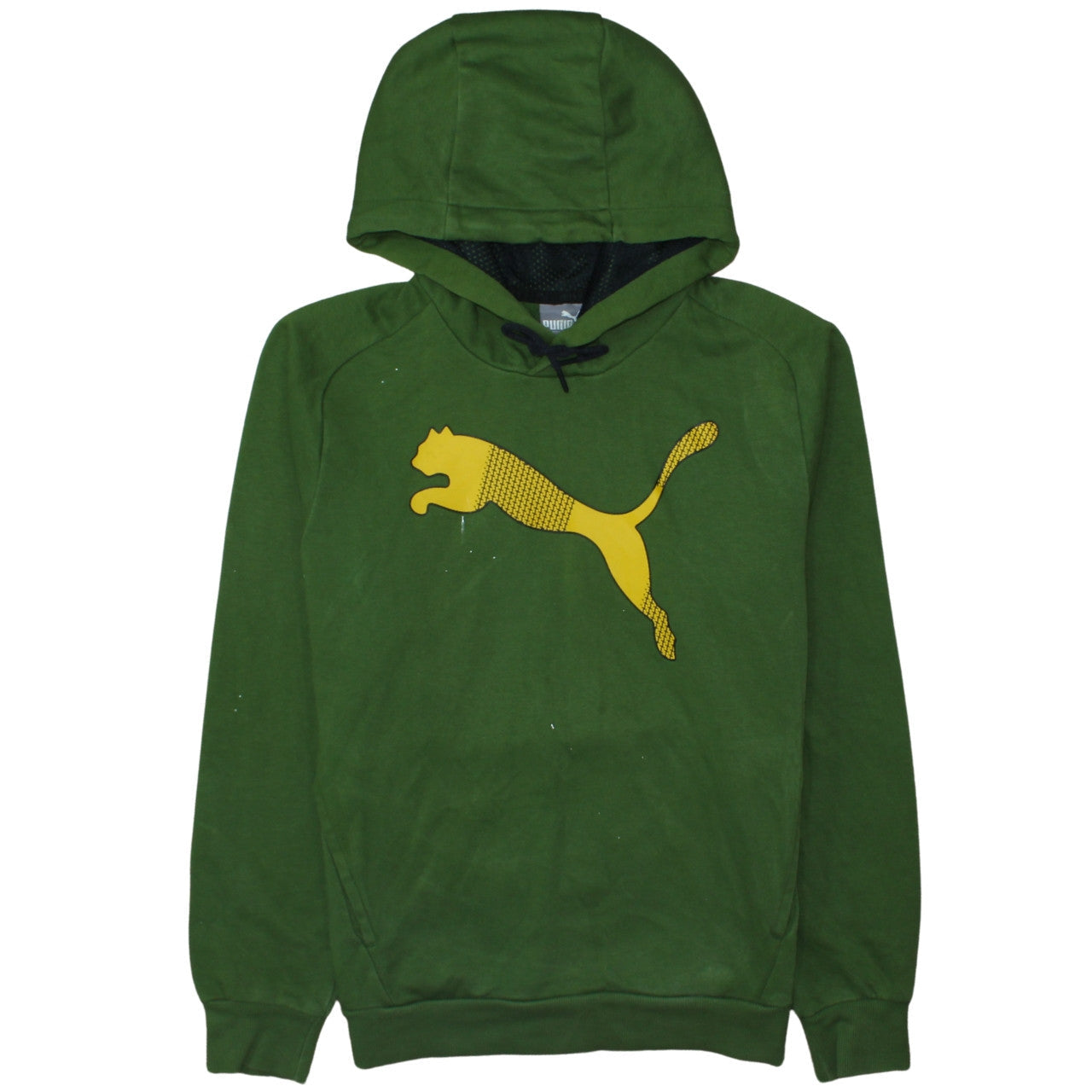 Mens UK Size S PUMA Green Pullover Hoodie