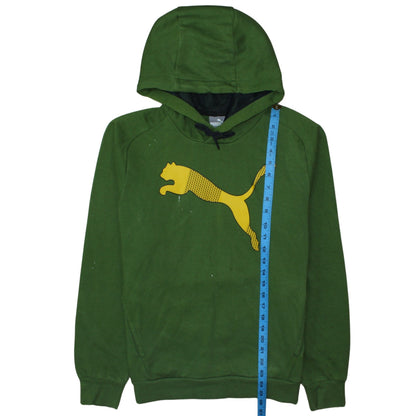 Mens UK Size S PUMA Green Pullover Hoodie