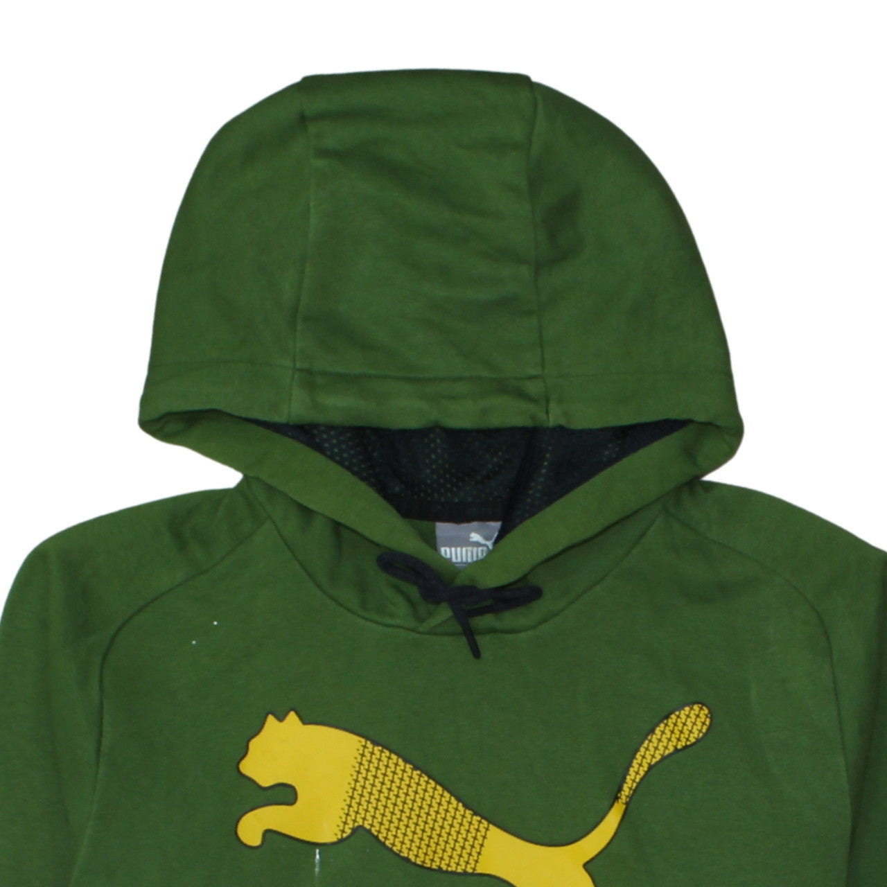 Mens UK Size S PUMA Green Pullover Hoodie