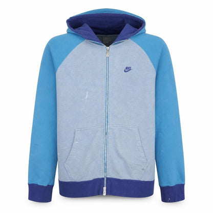 Mens UK Size L Nike Blue Full Zip Hoodie