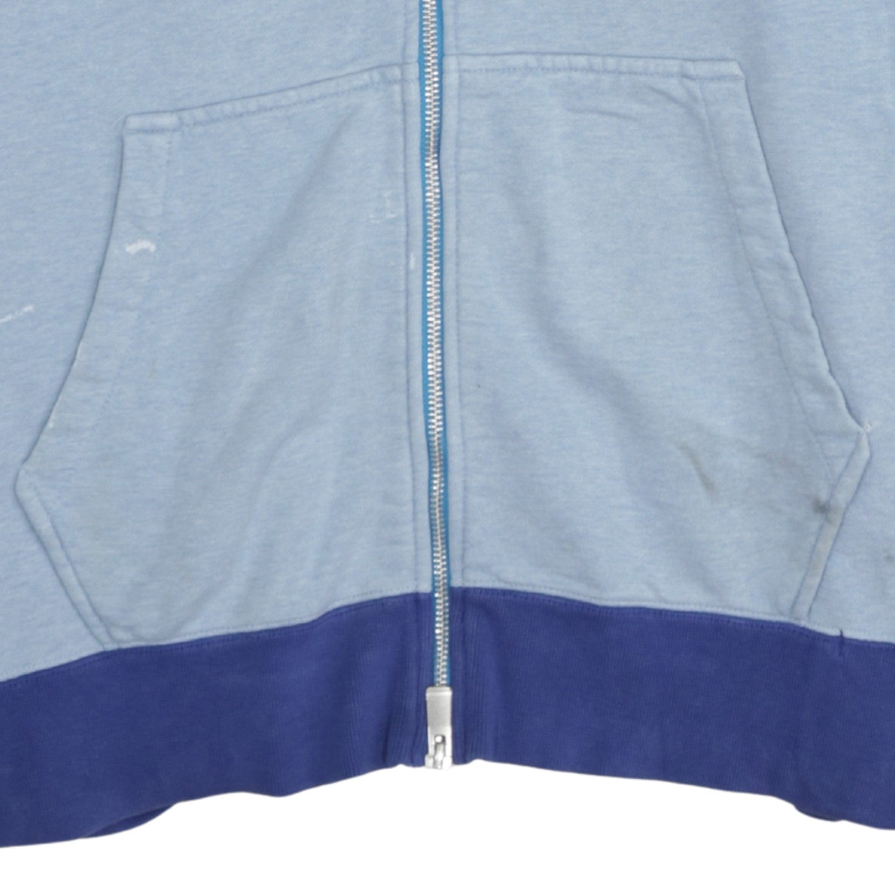 Mens UK Size L Nike Blue Full Zip Hoodie