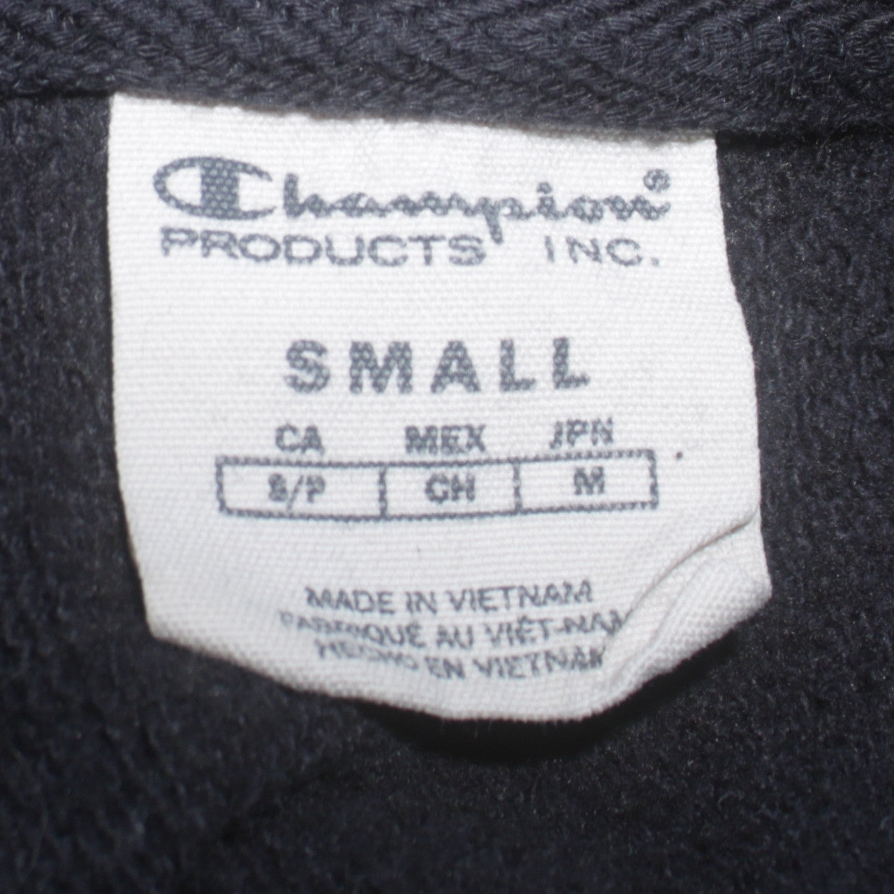 Mens UK Size S Champion Black Pullover Hoodie