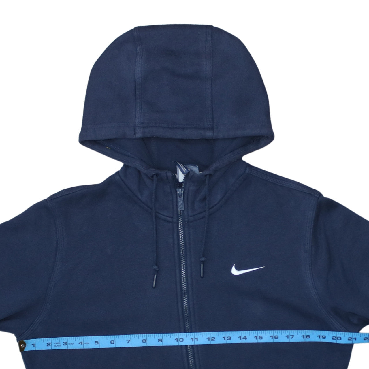 Mens UK Size S Nike Blue Full Zip Hoodie