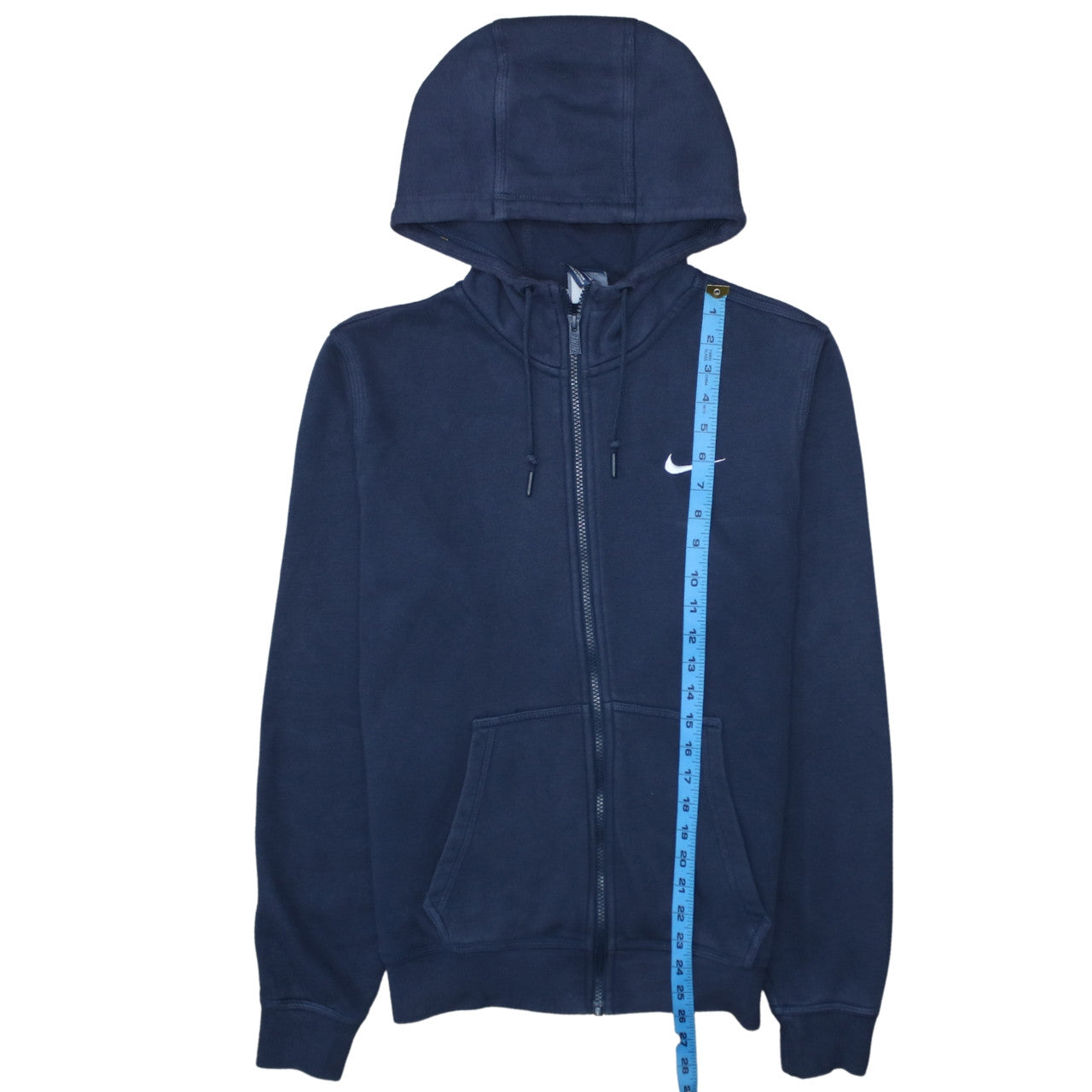Mens UK Size S Nike Blue Full Zip Hoodie