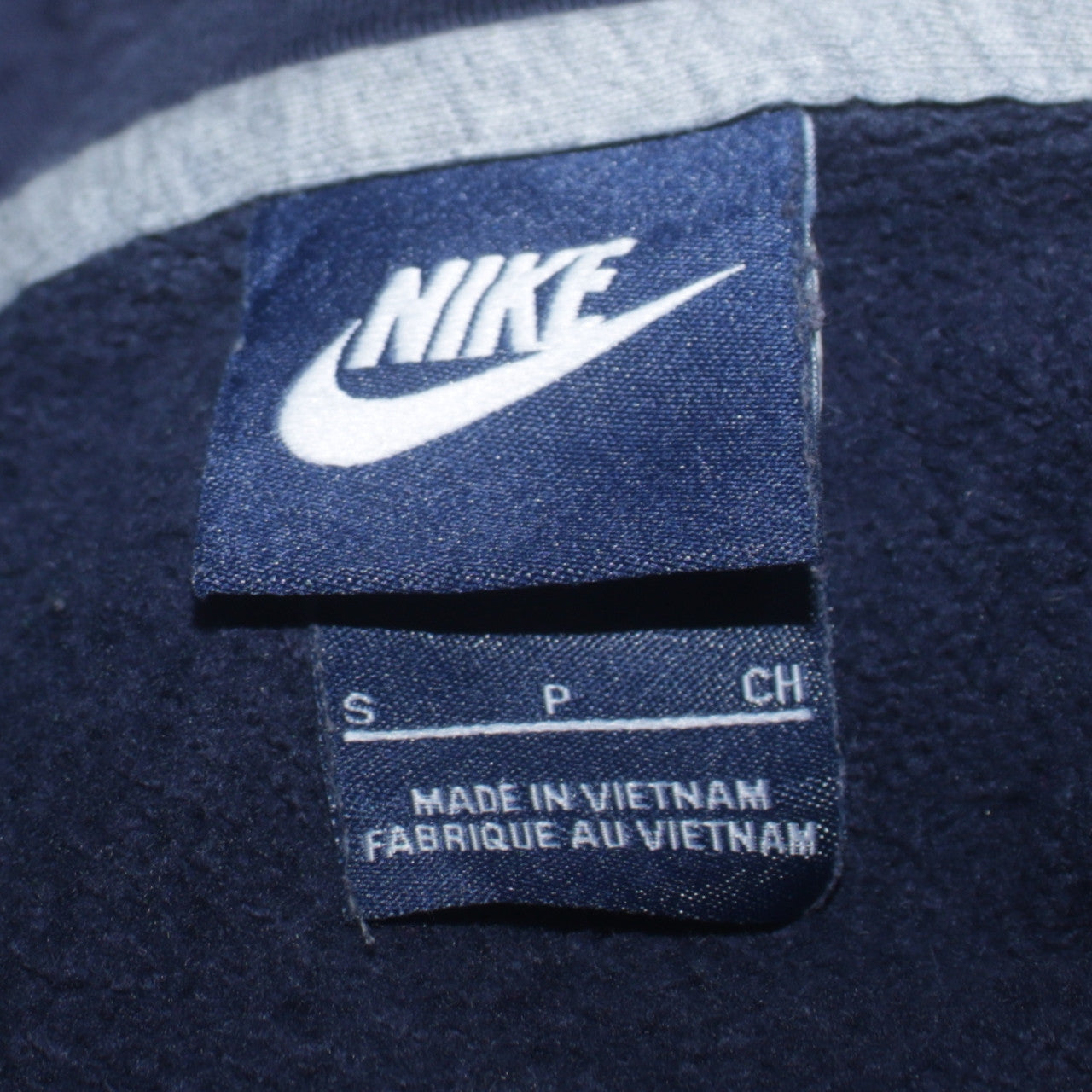 Mens UK Size S Nike Blue Full Zip Hoodie