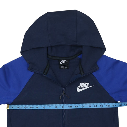 Boys UK Size L Nike Blue Full Zip Hoodie
