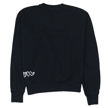 Womens UK Size L Champion Black Pullover Sweatshirt