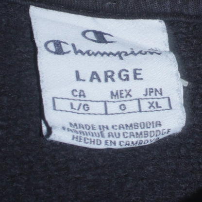 Womens UK Size L Champion Black Pullover Sweatshirt