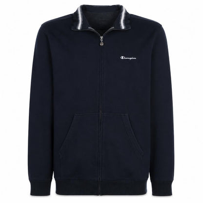 Champion Men’s Black 2XL Track Jacket Full Zip Cotton Blend