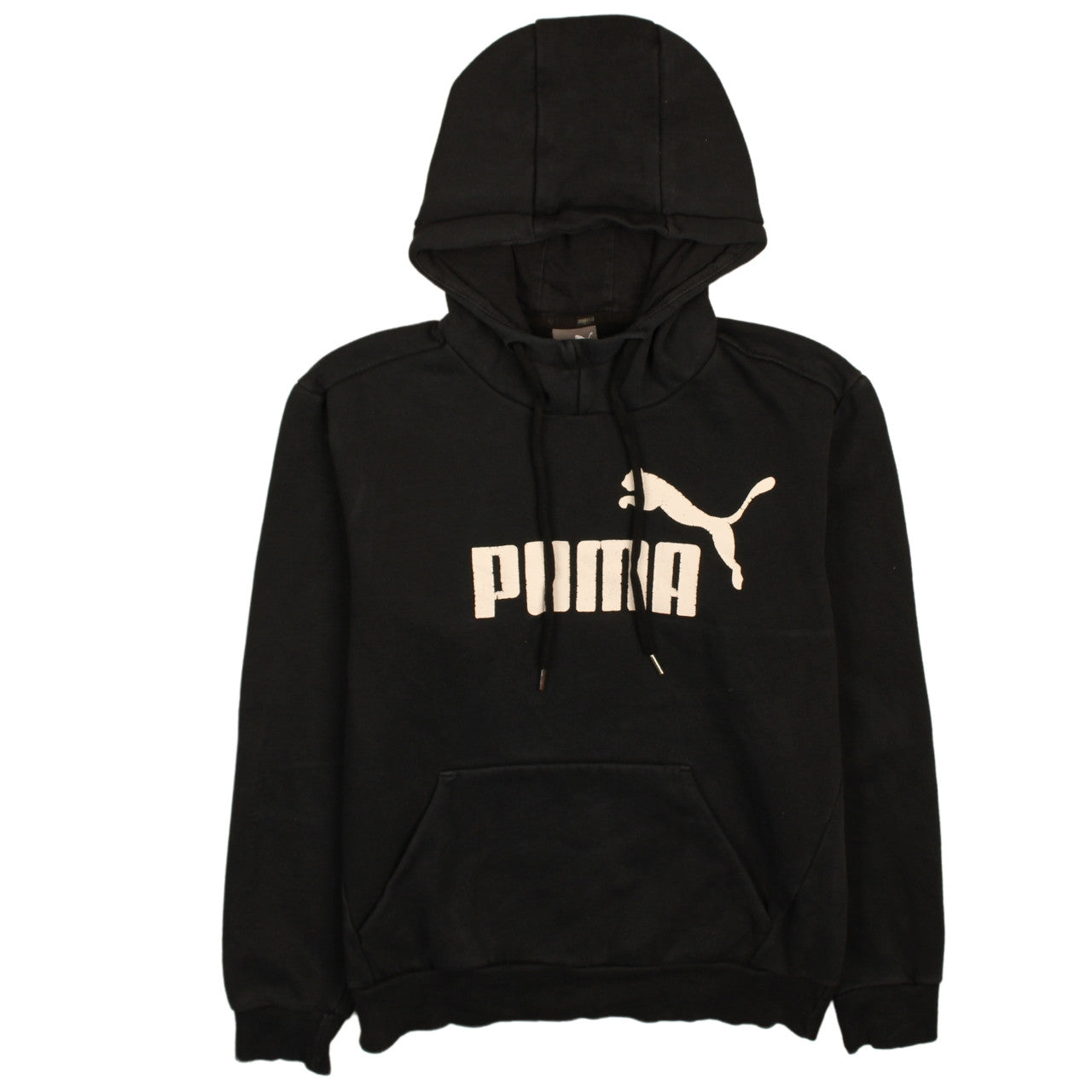Mens UK Size S PUMA Black Pullover Hoodie