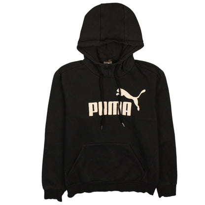 Mens UK Size S PUMA Black Pullover Hoodie