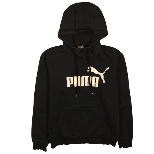 Mens UK Size S PUMA Black Pullover Hoodie