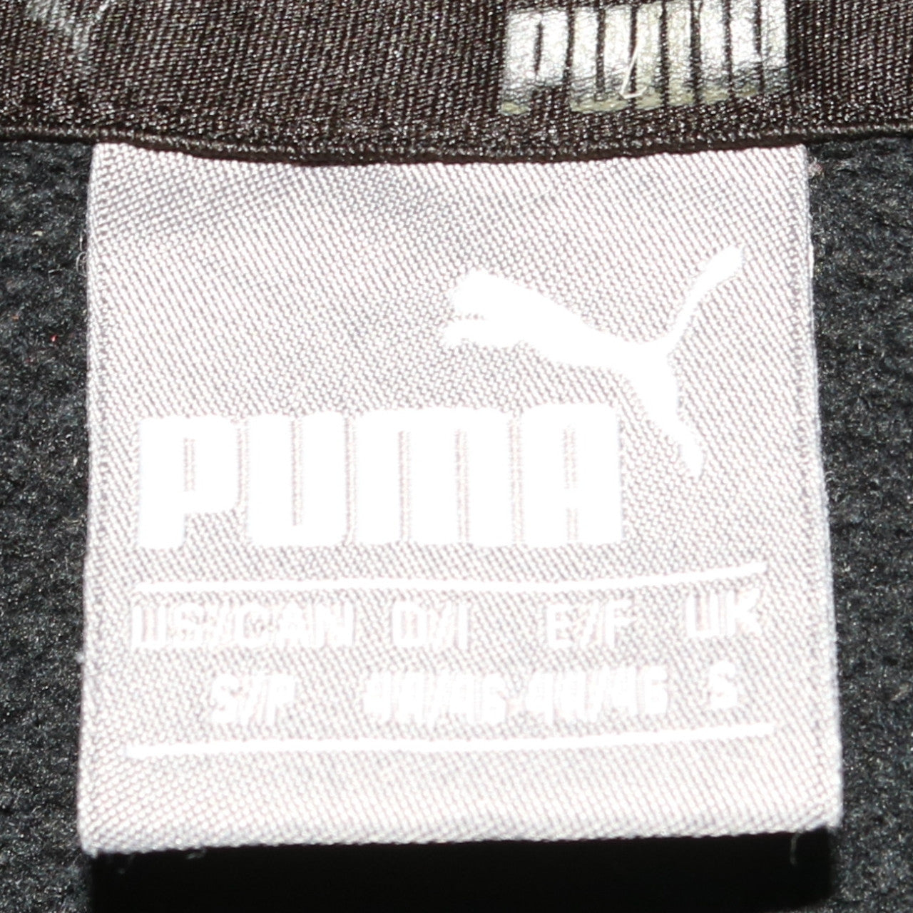 Mens UK Size S PUMA Black Pullover Hoodie