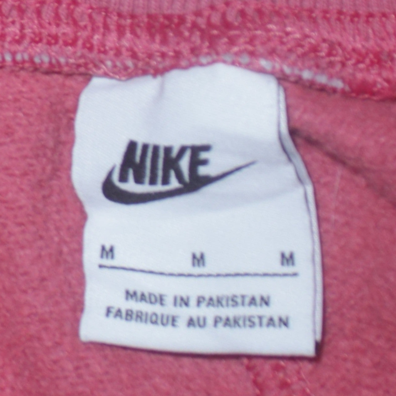 Womens UK Size M Nike Regular Fit Sweatpants Pink Trousers