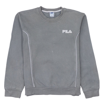 Fila Men's Grey Crew Neck Sweatshirt Size S Casual Pullover