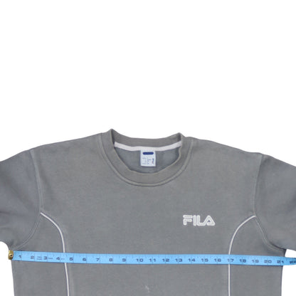 Fila Men's Grey Crew Neck Sweatshirt Size S Casual Pullover