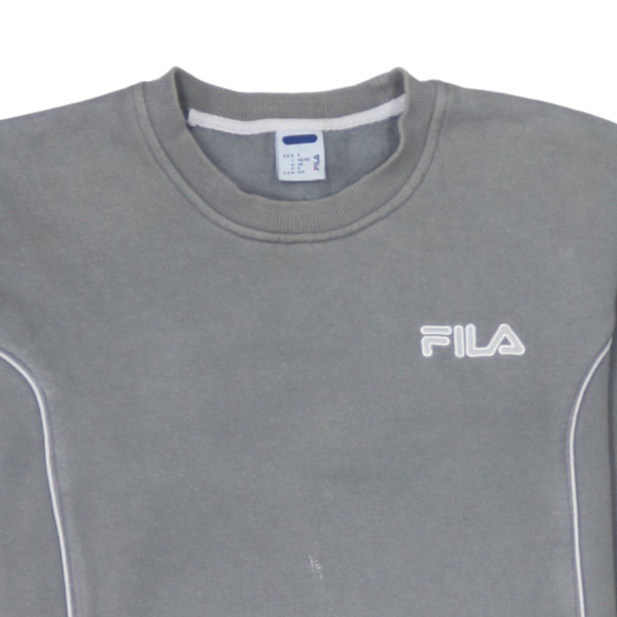 Fila Men's Grey Crew Neck Sweatshirt Size S Casual Pullover