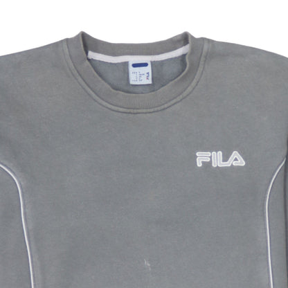 Fila Men's Grey Crew Neck Sweatshirt Size S Casual Pullover