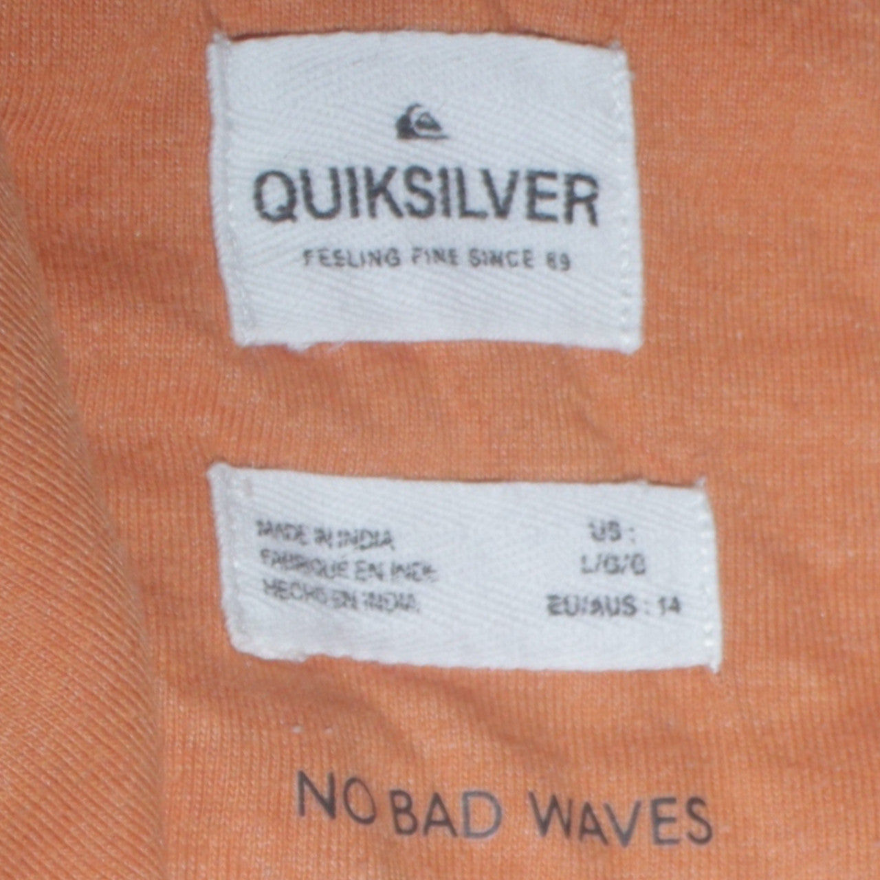 Boys UK Size 18-19 Years Quiksilver Multicoloured Pullover Hoodie
