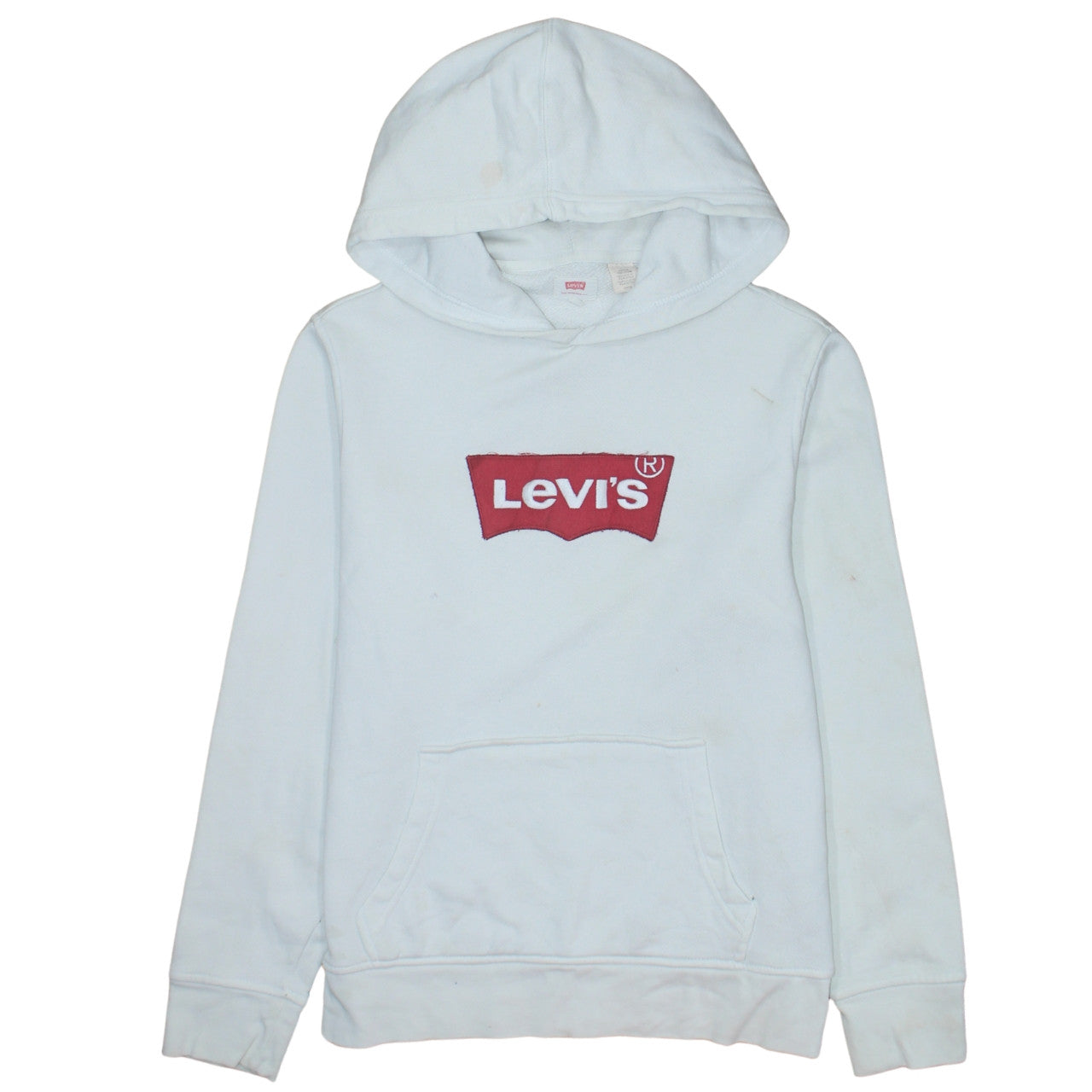 Womens UK Size S Levi's White Pullover Hoodie