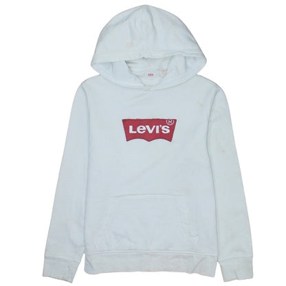 Womens UK Size S Levi's White Pullover Hoodie