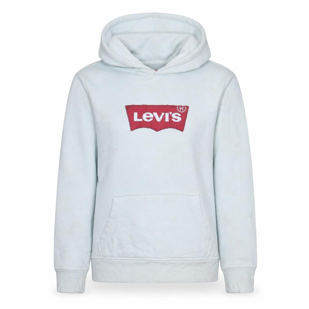 Womens UK Size S Levi's White Pullover Hoodie