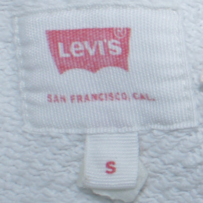 Womens UK Size S Levi's White Pullover Hoodie