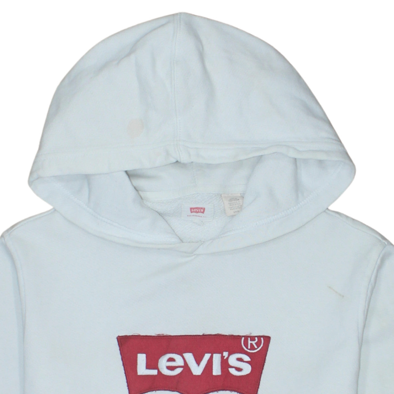 Womens UK Size S Levi's White Pullover Hoodie