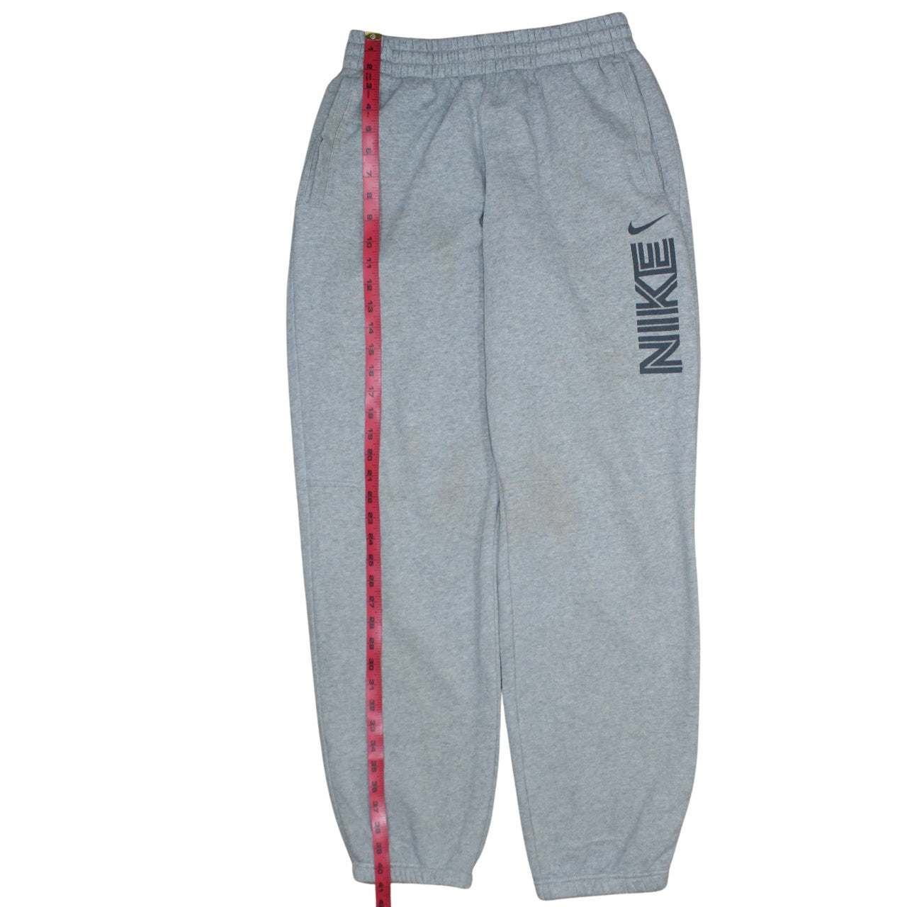 Nike Men's Grey Fleece Sweatpants M Regular Fit Comfort Casual