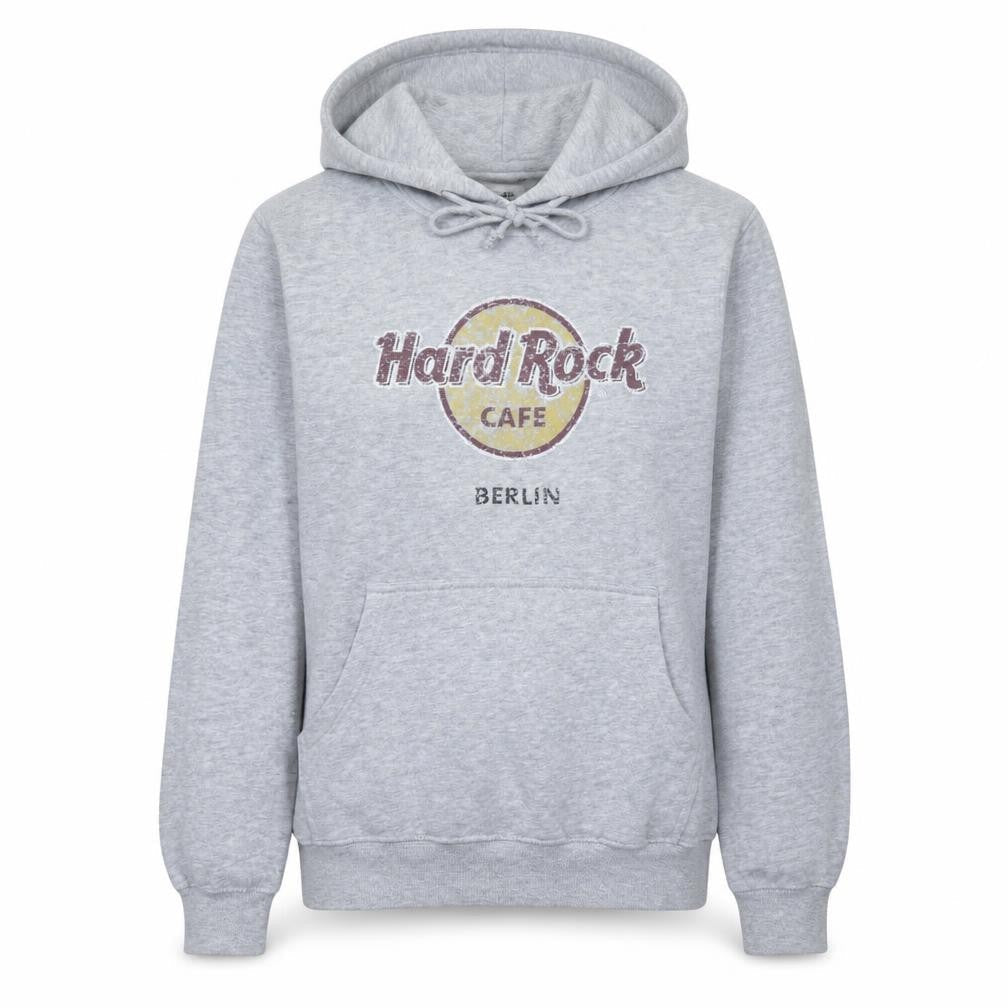 Womens UK Size M Hard Rock Cafe Grey Pullover Hoodie
