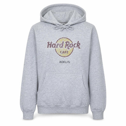 Womens UK Size M Hard Rock Cafe Grey Pullover Hoodie