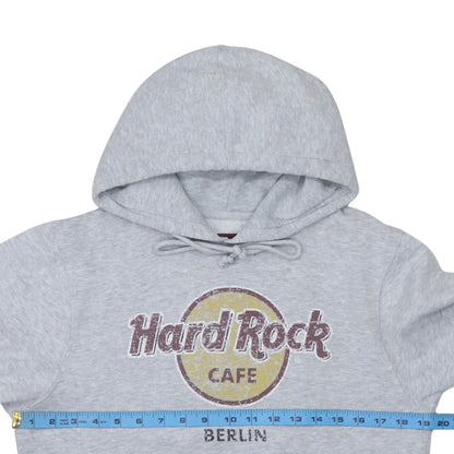 Womens UK Size M Hard Rock Cafe Grey Pullover Hoodie